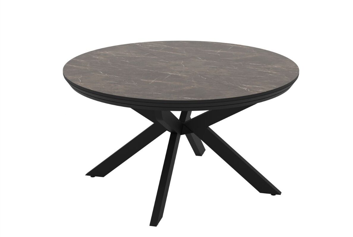 PORTOFINO 138 + 50 - Bianco High Gloss Portofino tavolo da pranzo rotondo estensibile - Bianco High Gloss - immagine 1