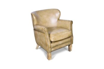 Poltroncina in pelle crema - immagine 3