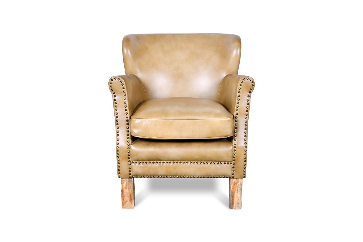 POLTRONCINA PELLE KH-234-KH-25 Poltroncina in pelle crema - immagine 1