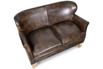 Divano due posti in pelle testa di moro - immagine 4