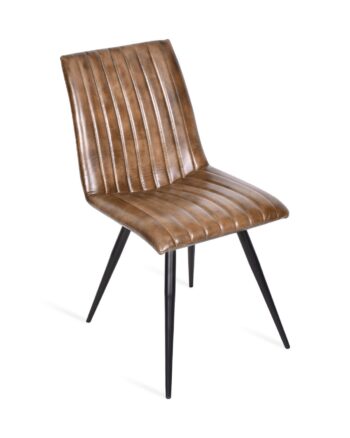 Sedia in pelle testa di moro - immagine 2