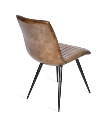 Sedia in pelle testa di moro - immagine 3