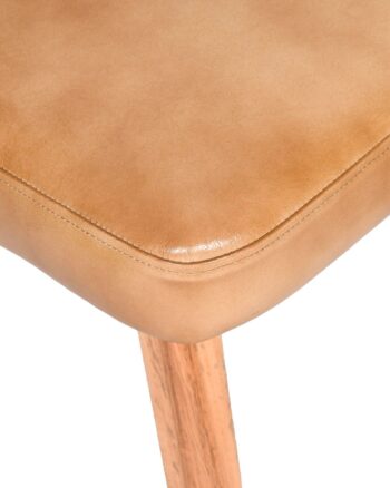 Sedia in pelle crema - immagine 6