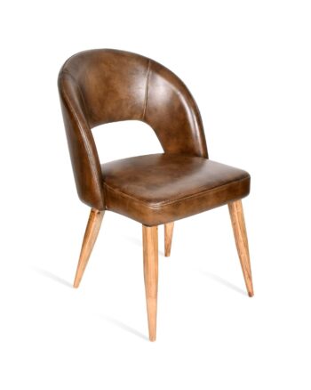 Sedia in pelle testa di moro - immagine 2