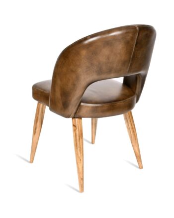Sedia in pelle testa di moro - immagine 4
