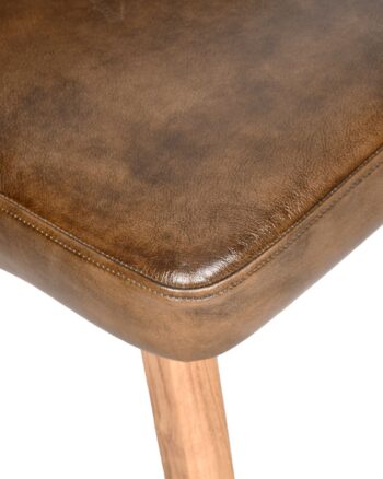 Sedia in pelle testa di moro - immagine 5