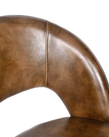 Sedia in pelle testa di moro - immagine 6