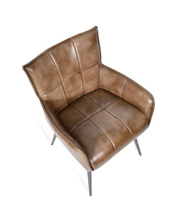 Sedia in pelle vintage - immagine 3