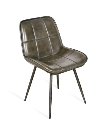 Sedia in pelle vintage - immagine 2